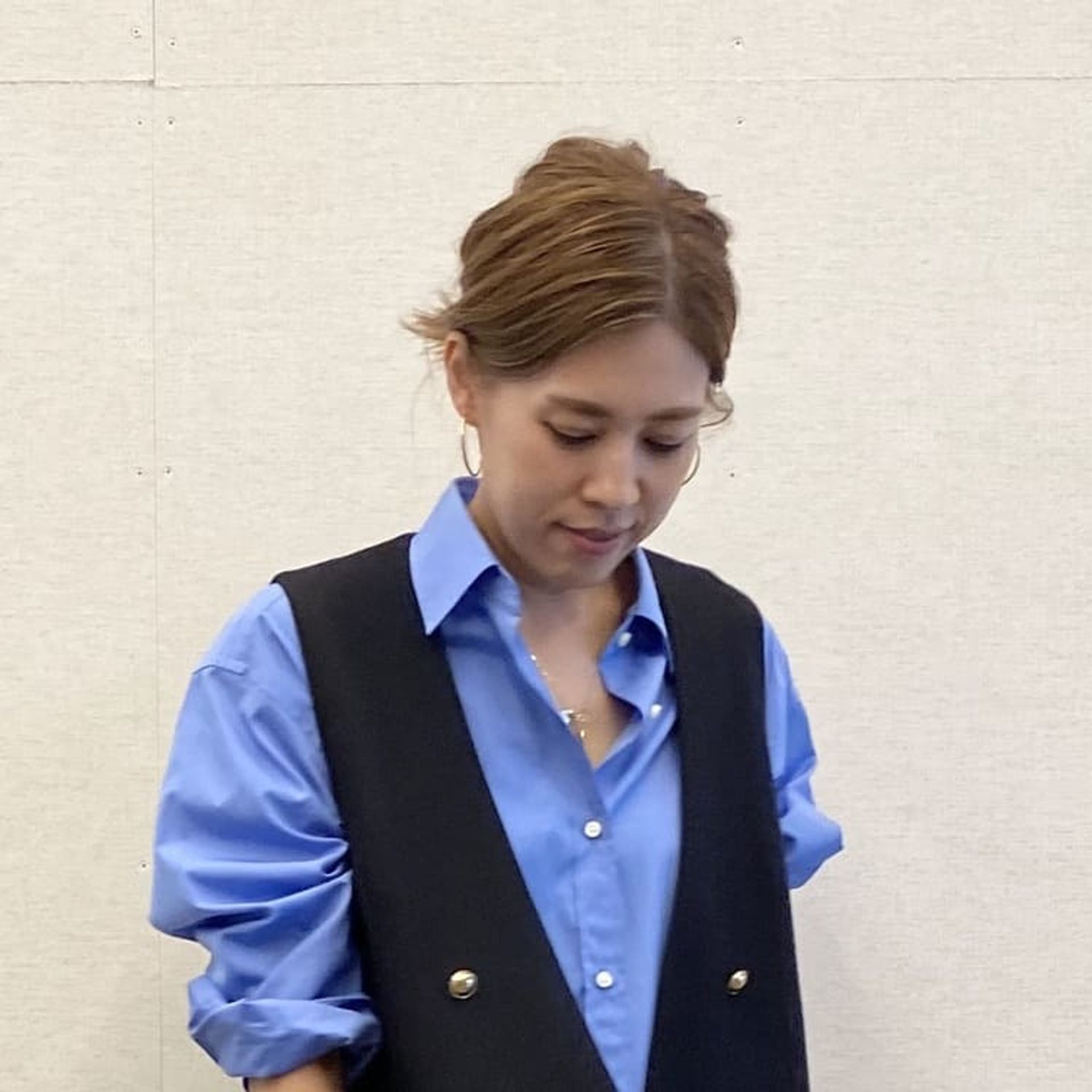CANGIOLIギャバスタンドショートコートのコーディネートスナップ 