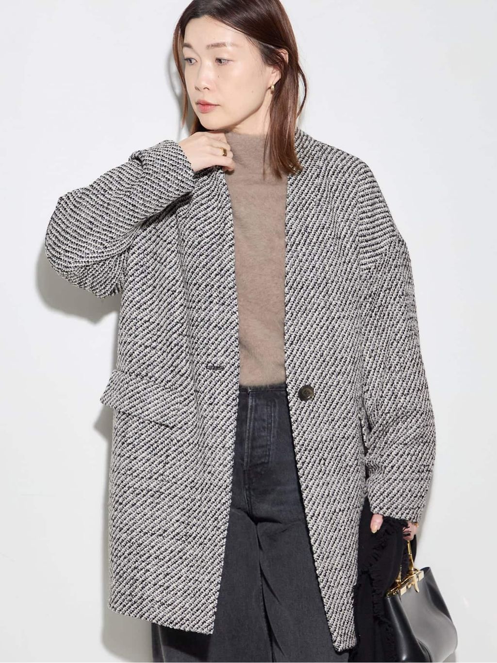 JOURNAL STANDARD L'ESSAGE GIOLICAコクーンコート 予約》GIOLICAコクーンコートのコーディネートスナップ（ichikawa