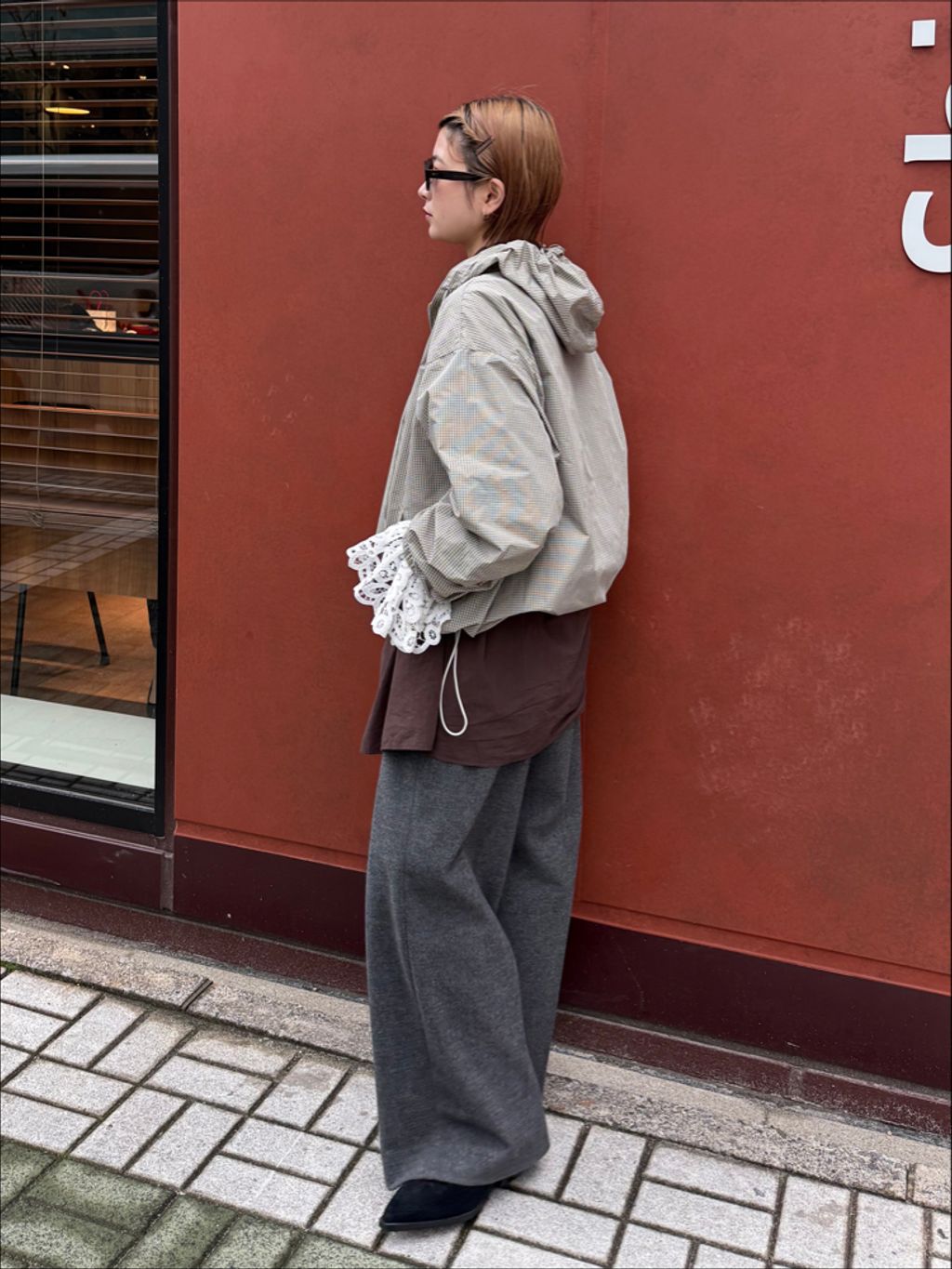 予約》[THE MOOD] アノラックパーカーのコーディネートスナップ