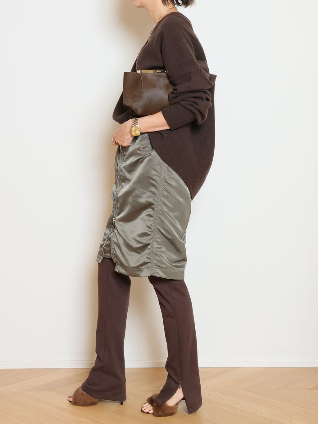 Col Pierrot/コルピエロ】MA-1 スカートのコーディネートスナップ