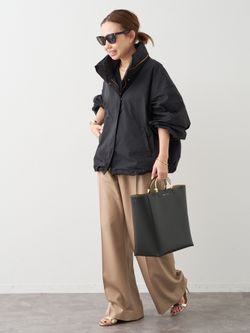 WASHED STAND ジップ ブルゾンのコーディネートスナップ（MIO