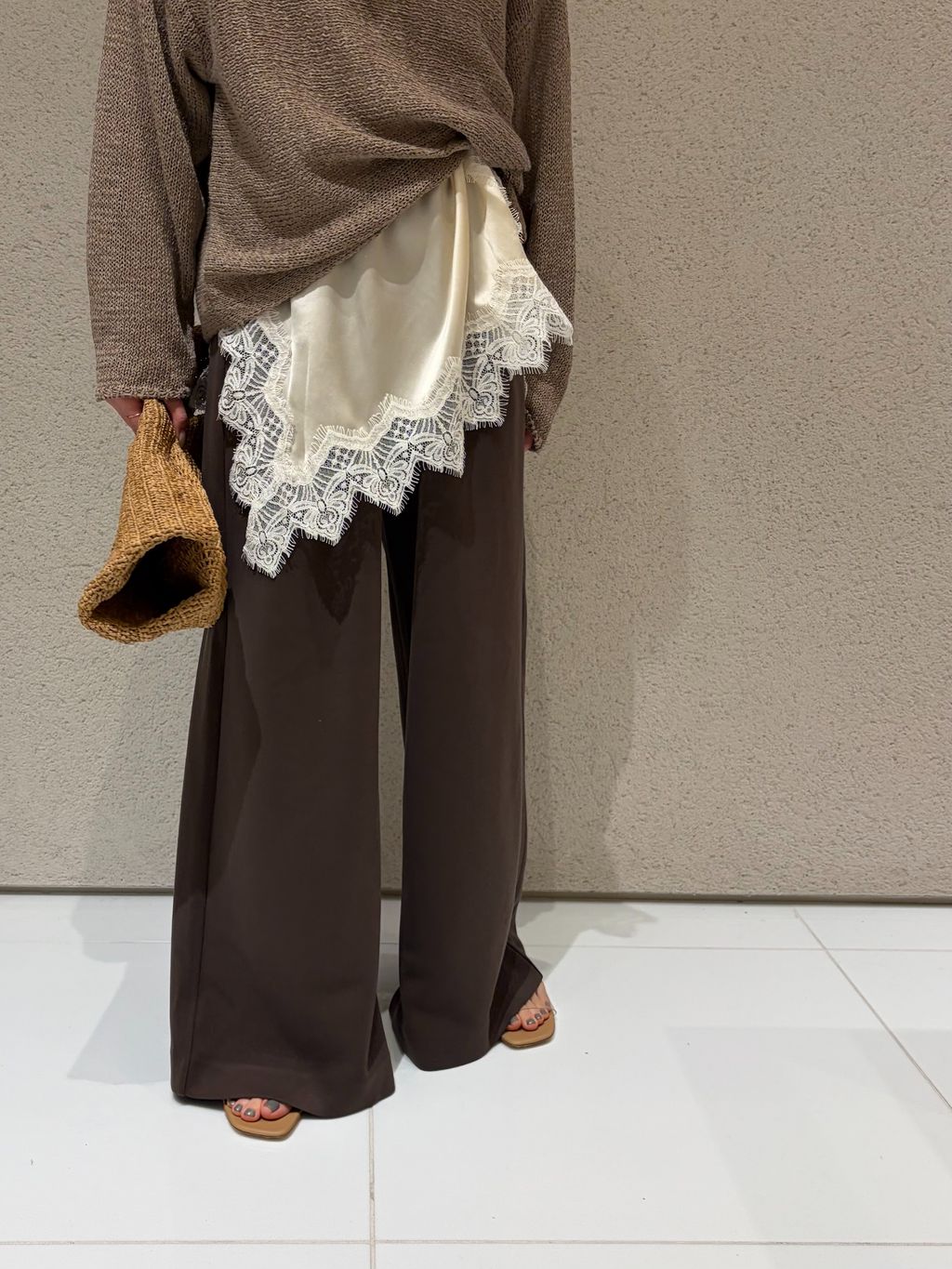 追加》linen mix loose プルオーバーのコーディネートスナップ（ERI