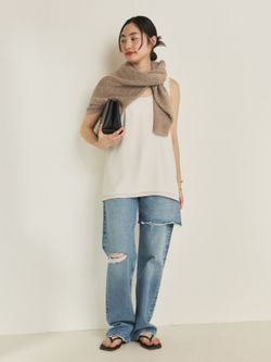 追加》linen mix loose プルオーバーのコーディネートスナップ（mizuka