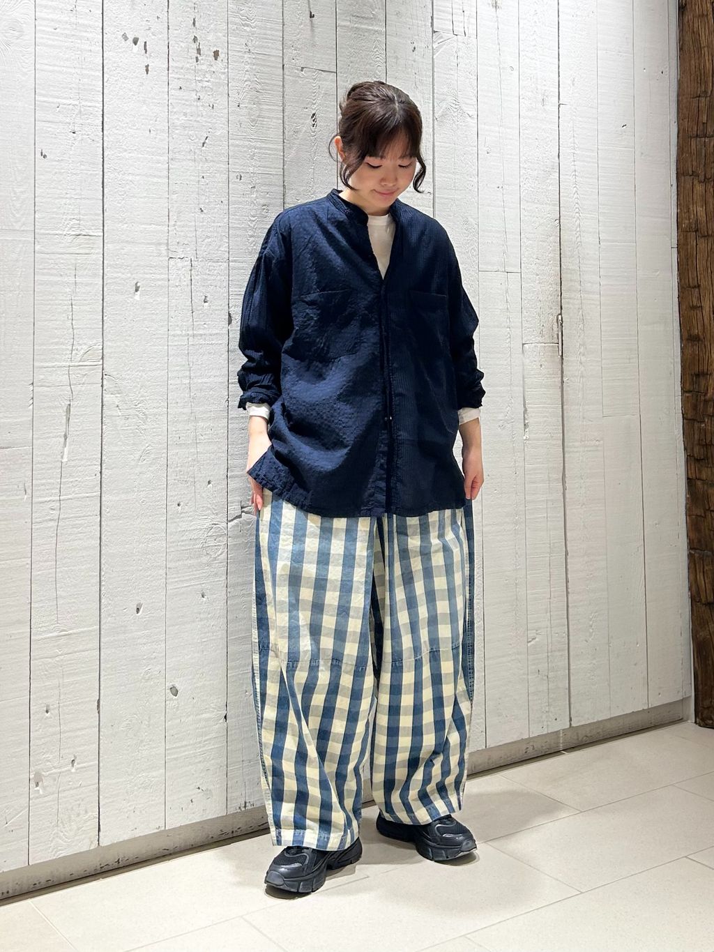 maison de soil homme】 COTTON CHECK OVERDYE JACKETのコーディネート