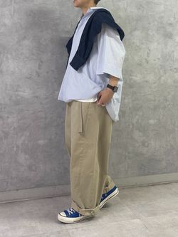 追加》チノ スウィッチパンツのコーディネートスナップ（E.M