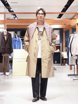 L`etiquette × EDIFICE】ライダーコートのコーディネートスナップ 