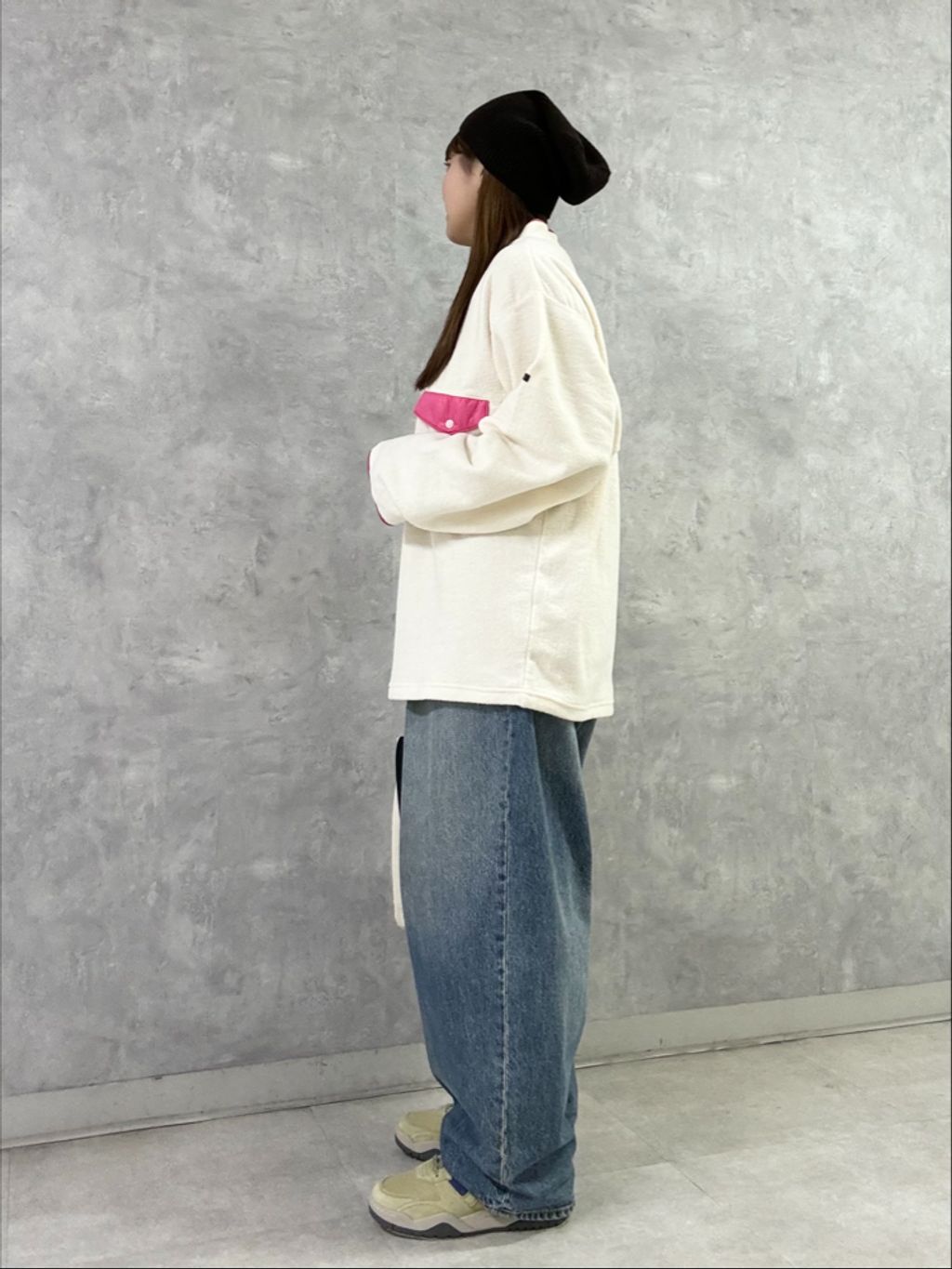 追加》13OZデニム タックラウンドパンツのコーディネートスナップ（M.F