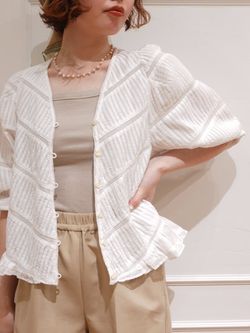 IENA LA BOUCLE タックブラウスのコーディネートスナップ（Mai）｜IENA