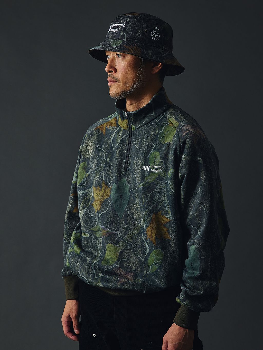 美品 DYNAMIC RANGE clubhaus ハーフジップ ジャケット CLUBHAUS / Dynamic Range (クラブハウス) Warm-up HALF ZIPの