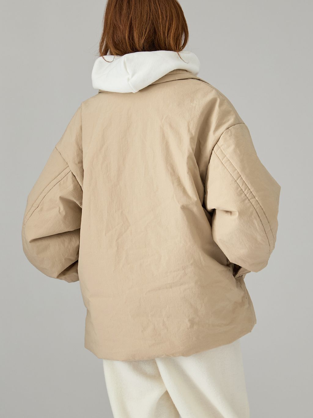 primaloft Cotton ナイロンブルゾンのコーディネートスナップ（VERMEIL