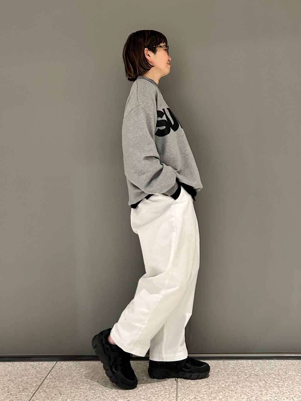 SUNDAY プリントスウェットのコーディネートスナップ（E.O）｜journal