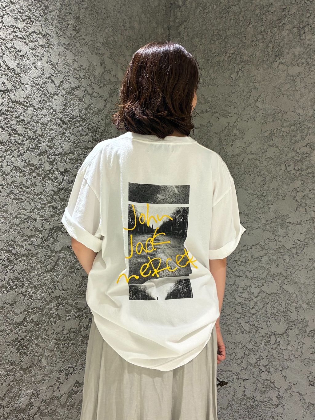 ジャーナルスタンダード シアーレーヨンリネンスカート　グレーＢ 追加》シアーレーヨンリネンスカート（ロング・マキシ丈スカート