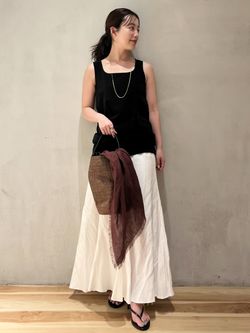 追加》glace flare スカート 2のコーディネートスナップ（chihiro