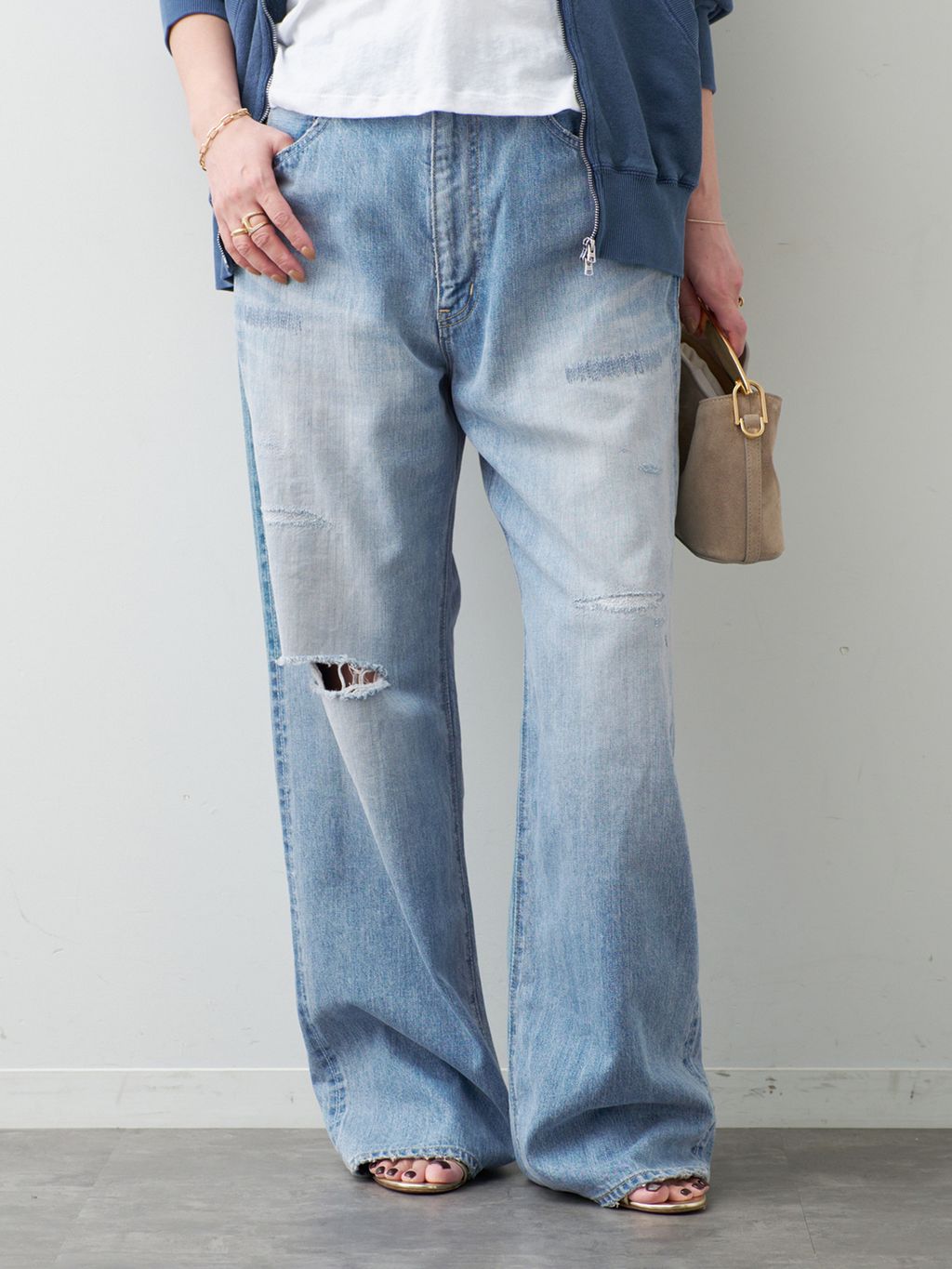 JOHNBULL/ジョンブル】WIDE PANTSのコーディネートスナップ（MIZU