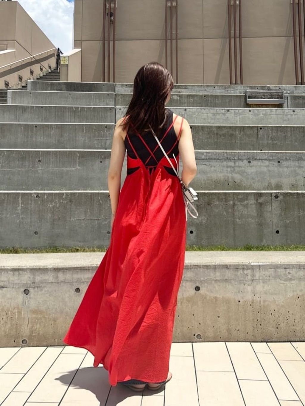 S.Shiori*S コットンサッカーキャミワンピースのコーディネート