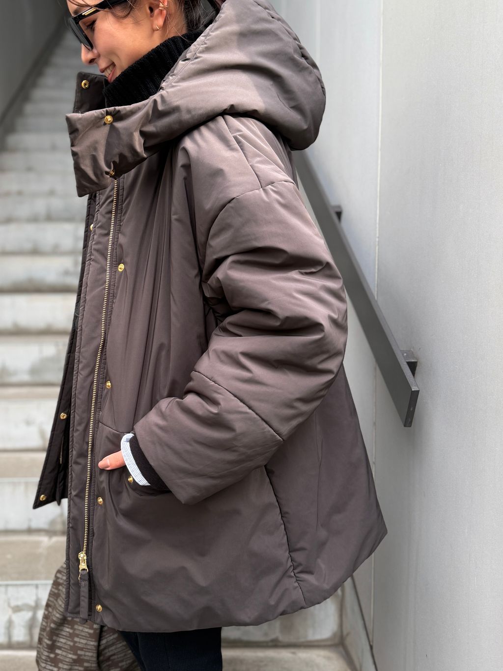 LISIERE 2way Padding Coatのコーディネートスナップ（PR Sasaki）｜L