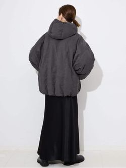 中綿ボリュームフードブルゾンのコーディネートスナップ（Sally