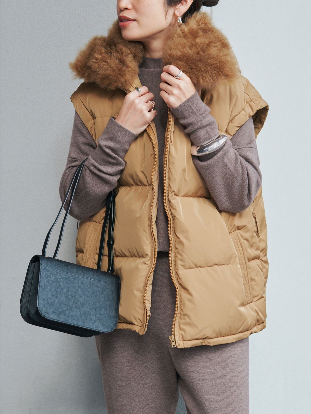 YVES SALOMON イヴ サロモン ダウンベスト 25WAG00565DOTM/VESTの