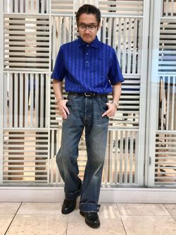 LACOSTE / ラコステ】別注 モノグラムジャカード ポロシャツの
