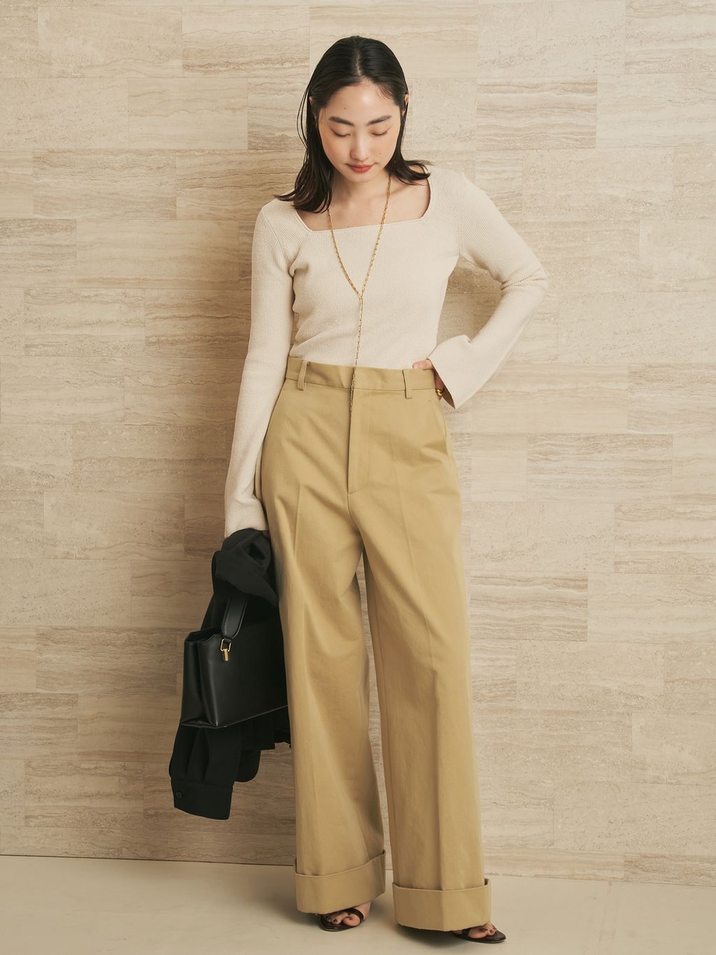 Three shirt ブルゾンのコーディネートスナップ（mizuka）｜Plage
