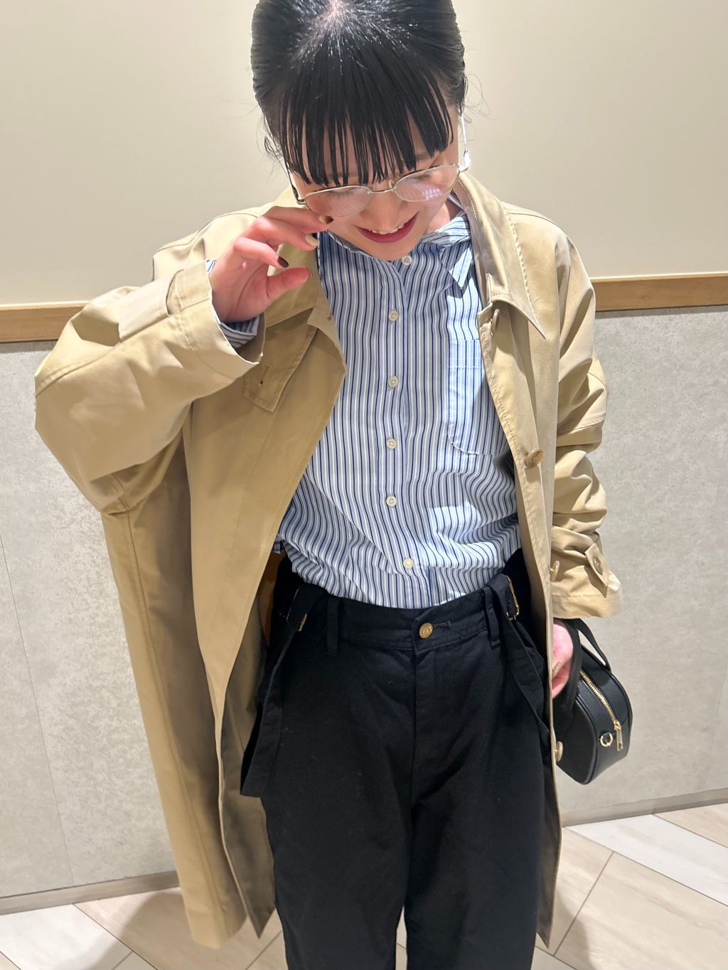 ネイビーのみWEB限定》ドルマンスリーブコートのコーディネート