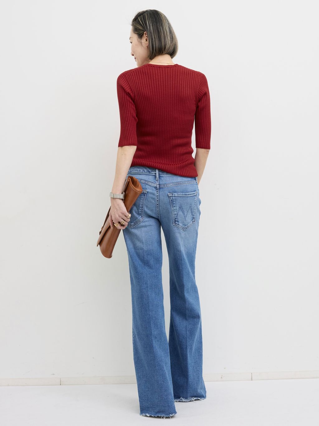 SILK RIB KNITのコーディネートスナップ（STAFF.S）｜L'Appartement