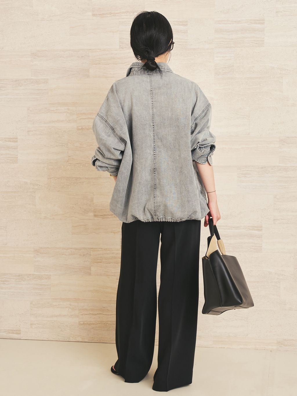 予約》ballon denim シャツのコーディネートスナップ（midori）｜Plage