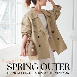 美品Spick & Spanステンカラーウールトレンチイエナスピックベイクルーズ Spick & Span（スピックアンドスパン）の「ステンカラーウールトレンチ