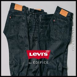 Levi's(R) for EDIFICE】別注501(R)ブラックデニムの販売スタート