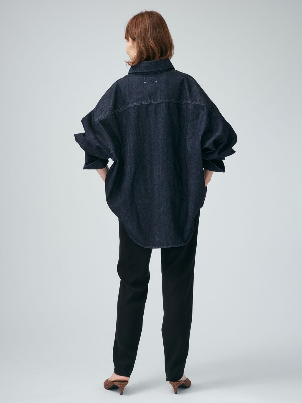 追加3予約》ツイルストレッチスリムパンツのコーディネートスナップ