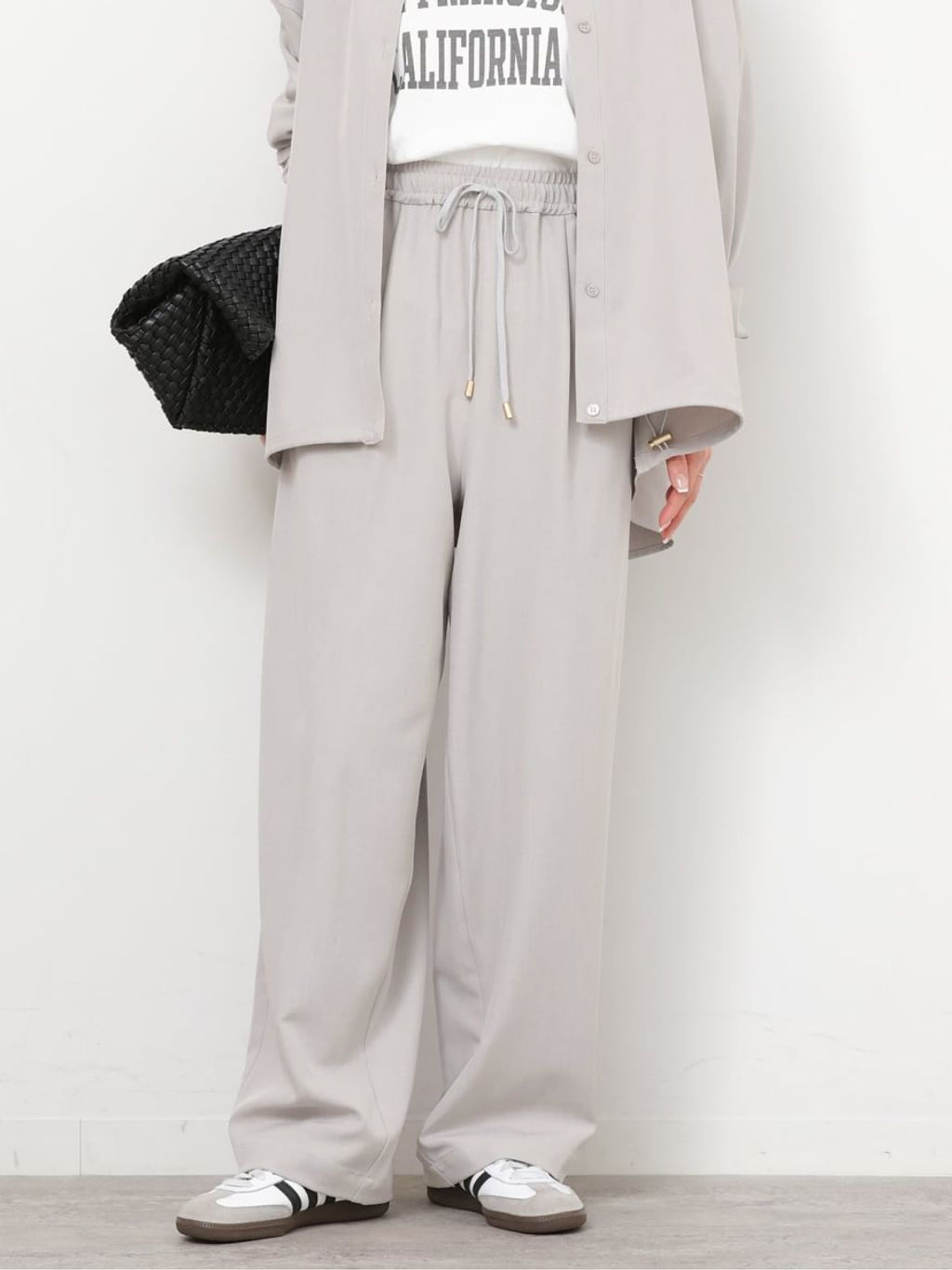 □《一部WEB限定》［2点セット］メランジツイルセットアップの