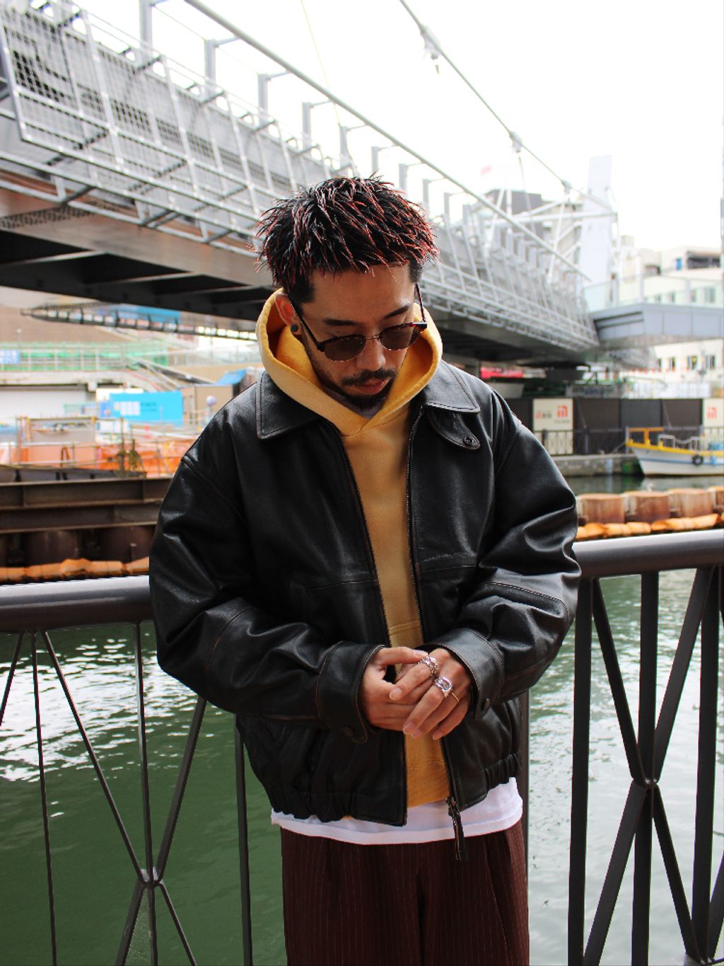 CCU×WISM別注COMFORTABLE SWINGTOP JACKET CCU × WISM別注 COMFORTABLE SWINGTOP JACKET COW（レザージャケット