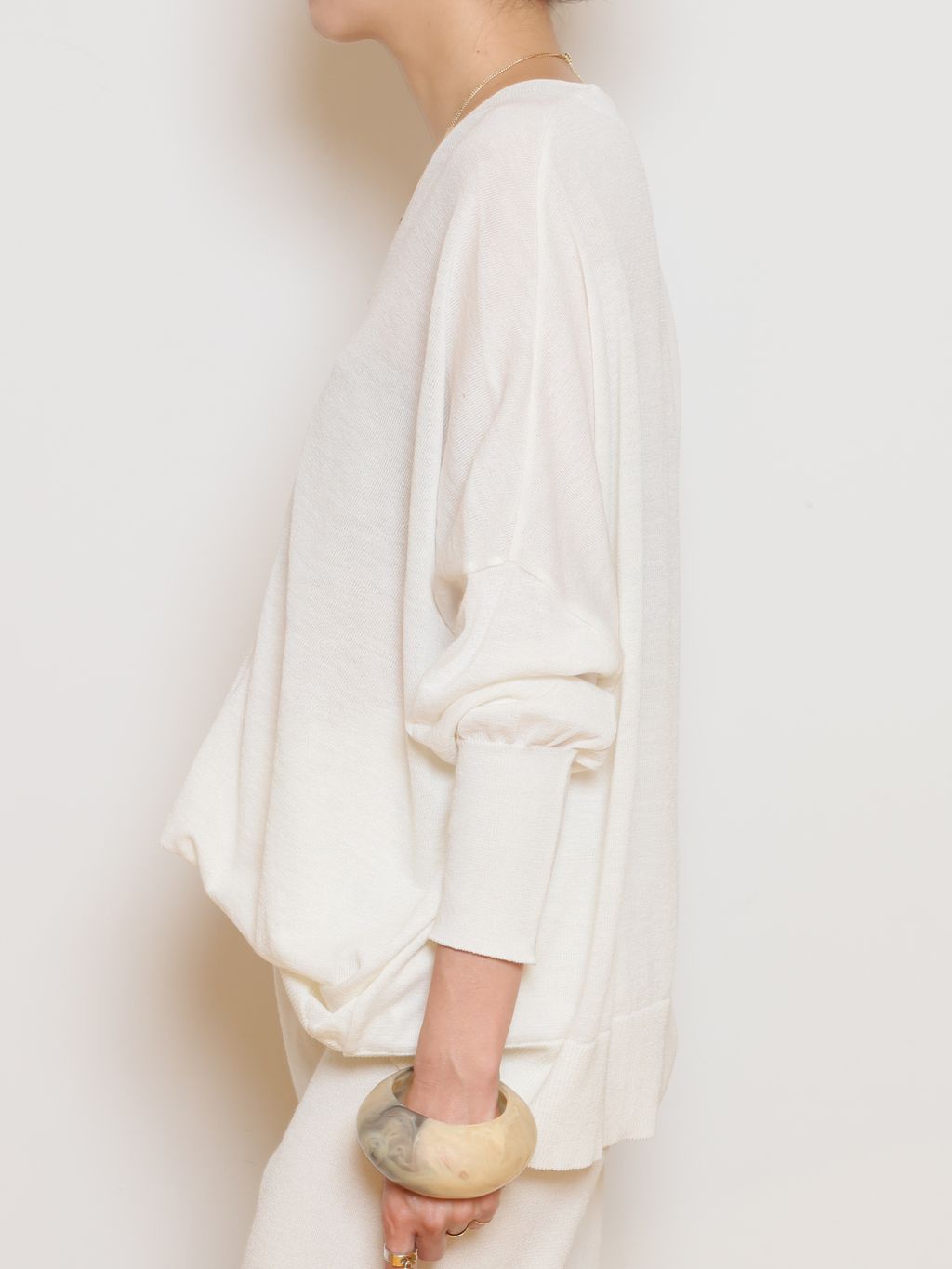 MUSE deuxieme class back v オールインワン ホワイト AMANU/アマヌ】THE ZAMBIA STACKED RING バッグ(SUEDE)の