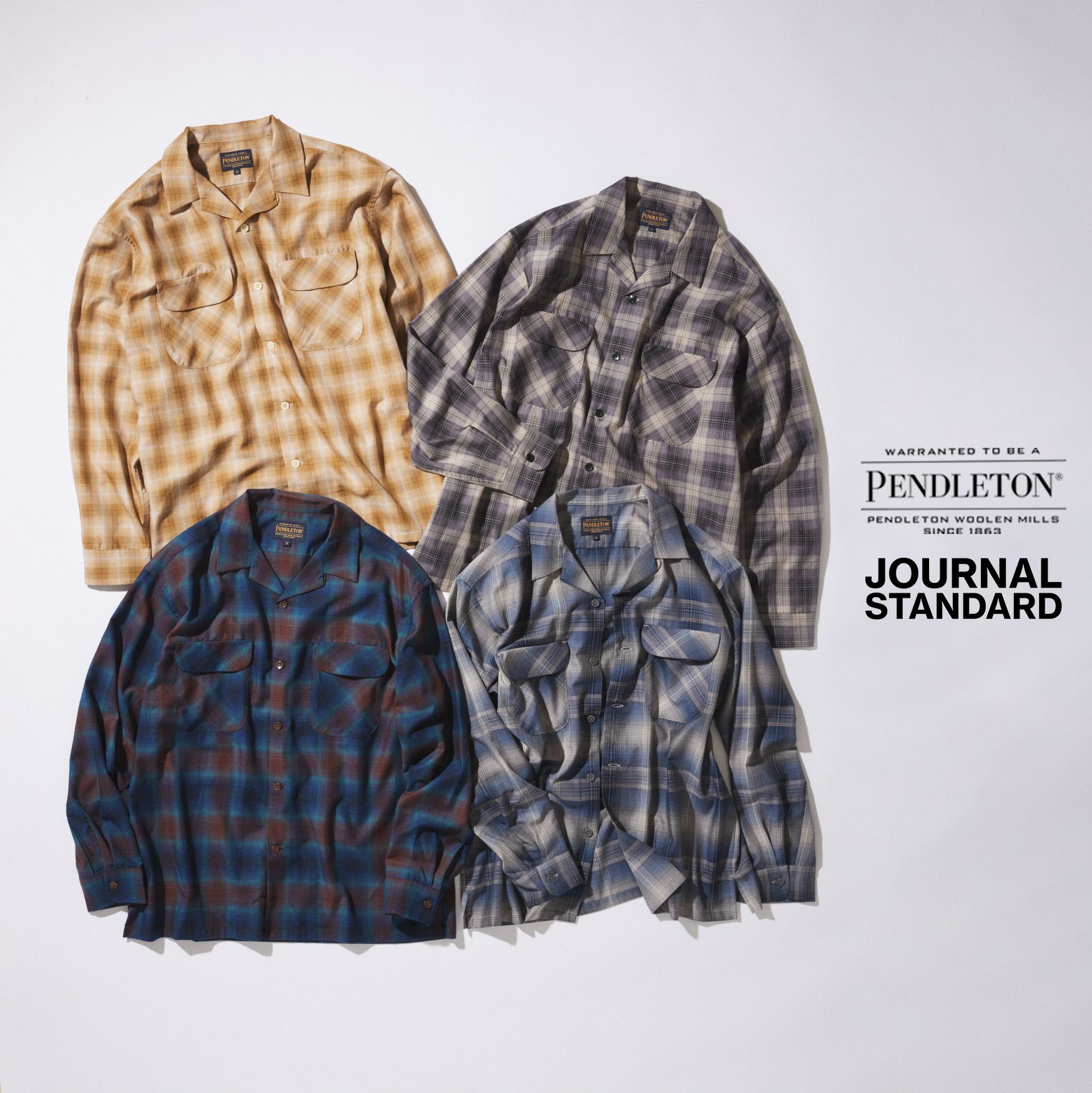 PENDLETON×JOURNAL STANDARD 別注ボードシャツが登場。｜JOURNAL
