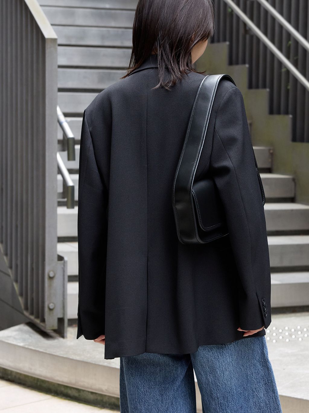 追加3》ウールライクストレッチジャケットのコーディネートスナップ