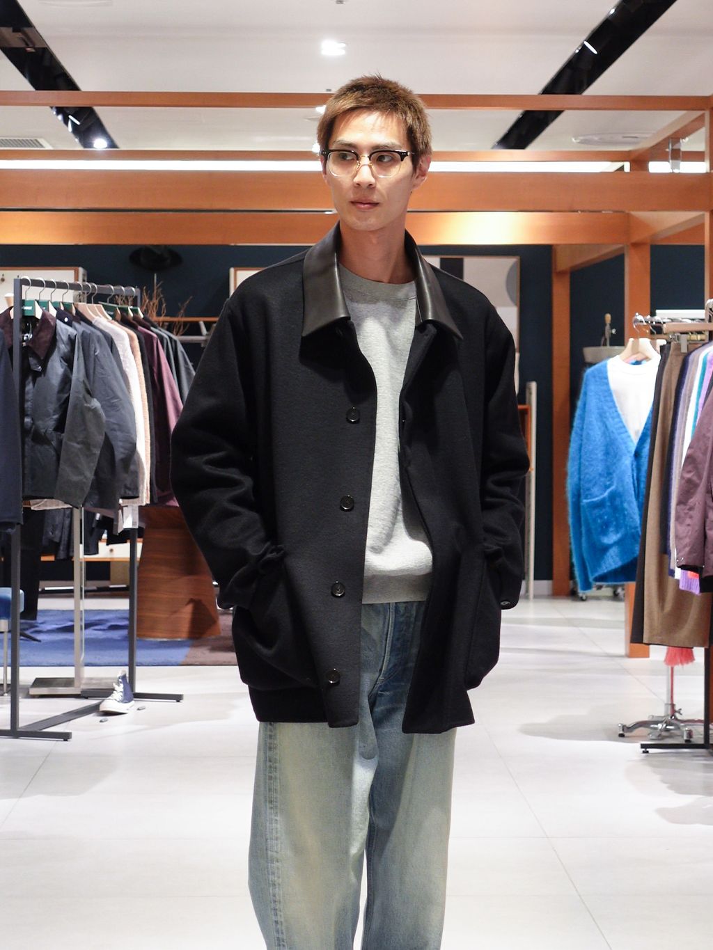 AURALEE (オーラリー) CASHMERE MELTON HAND SEWN ブルゾンの