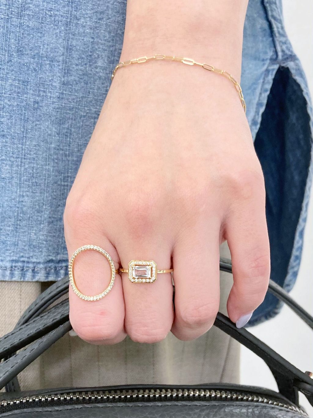 クロスダイヤリング K10のコーディネートスナップ（shiori）｜Lilas