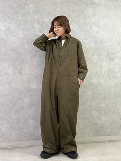 予約》ツイル オールインワンのコーディネートスナップ（M.F
