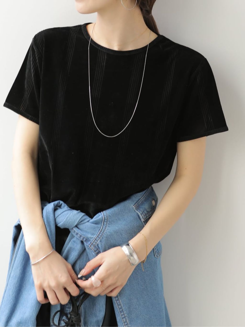 予約》別注【MILLER/ミラー】 フロッキーTEEのコーディネートスナップ
