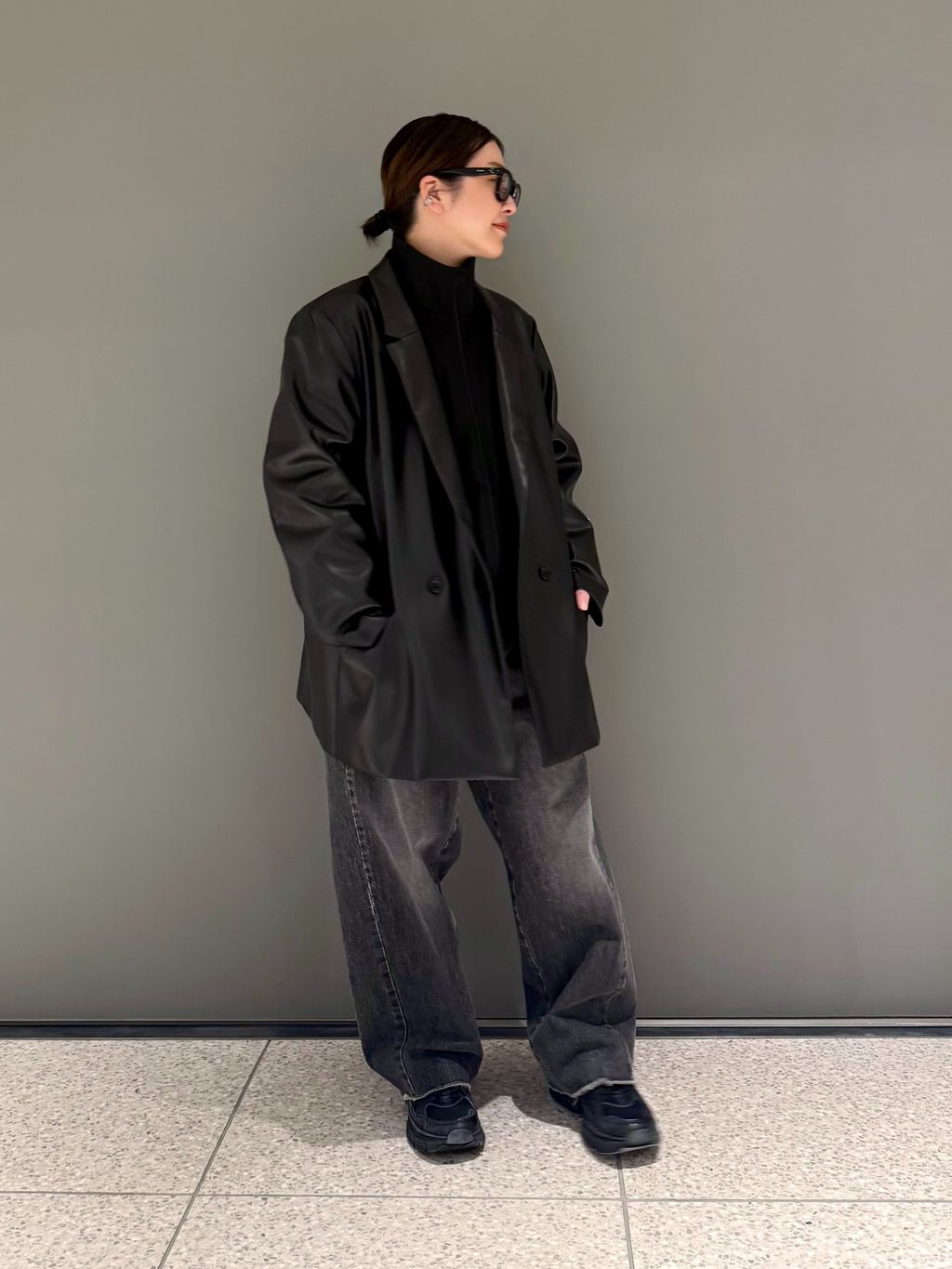 journal standard luxe SUNDAY ジャケット 予約》SUNDAY FAUXレザージャケットのコーディネートスナップ（R.Y