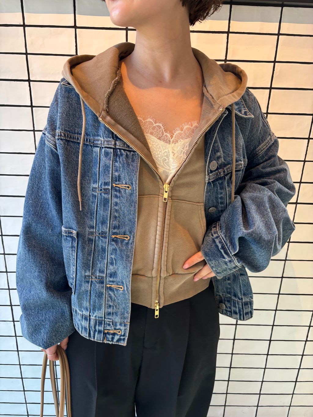 追加》Levi's/リーバイス SLOBE別注 BALLOON SLEEVE TRACKER デニム