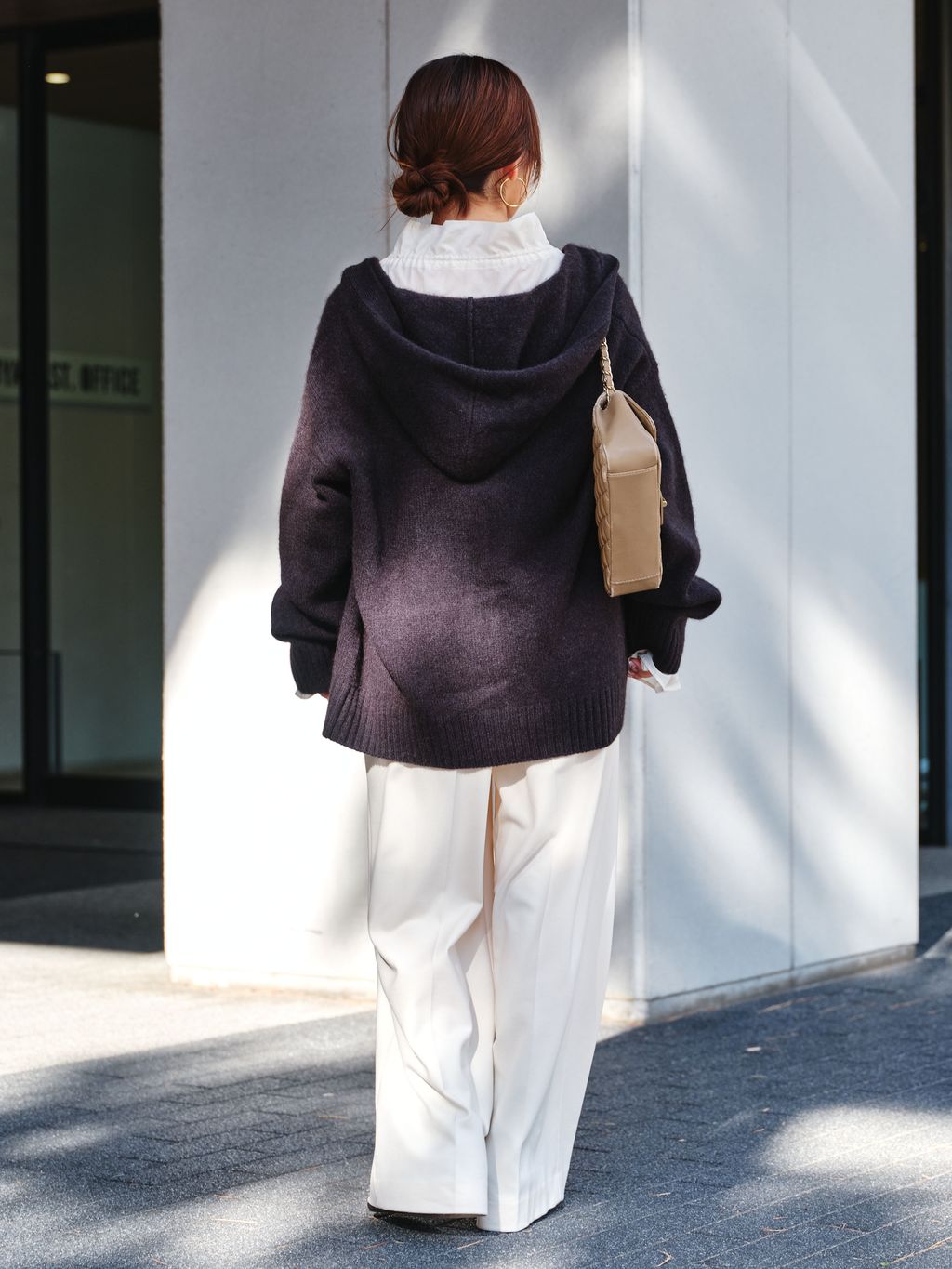 NOBLE/ YAKフーディーカーディガン　ホワイト ノーブル NOBLE YAKフーディーカーディガン （ホワイト A