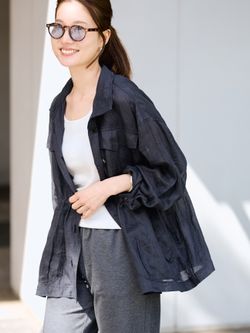 ≪新色 / 追加≫ラミースタンドブルゾンのコーディネートスナップ