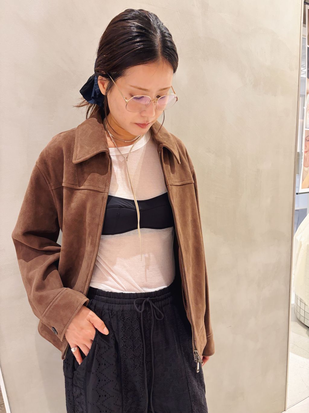 IENA LA BOUCLE レースアソートイージーパンツのコーディネート