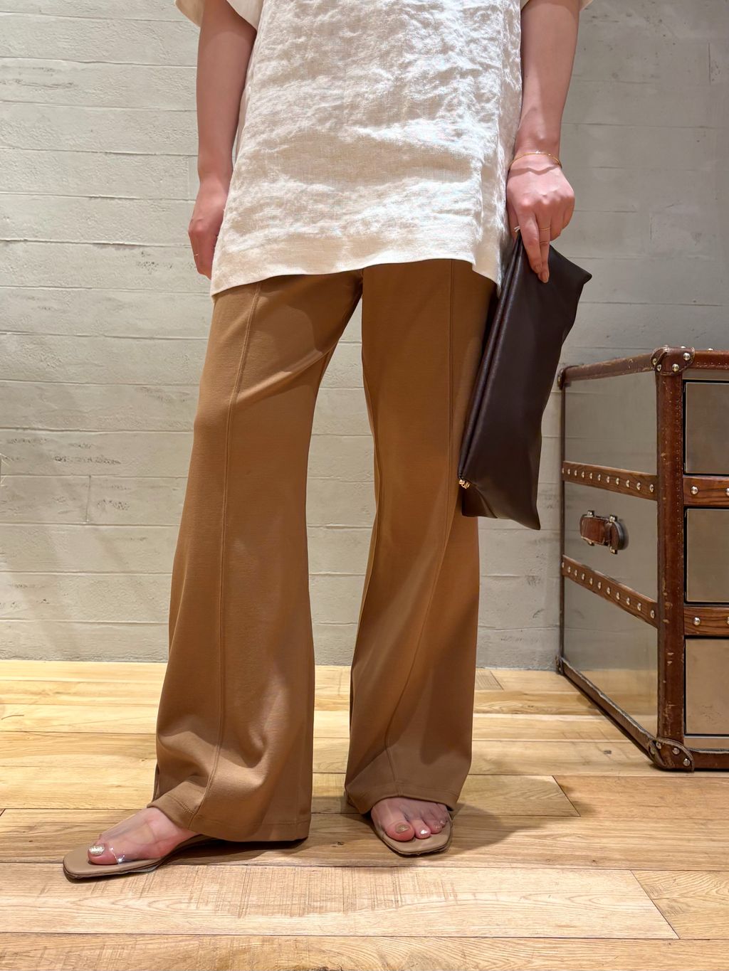 Half tunic ブラウスのコーディネートスナップ（chika）｜Plage