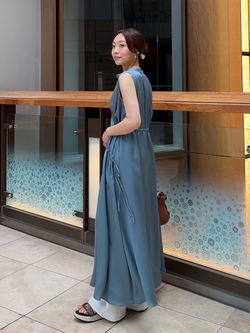 サッカーサテンドロストワンピースのコーディネートスナップ（Tomoka