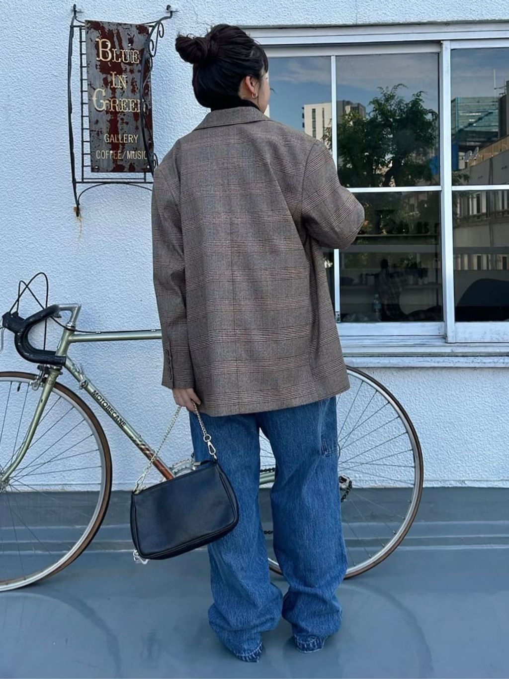 Gleamy/グリーミー デニムオーバーオールのコーディネートスナップ