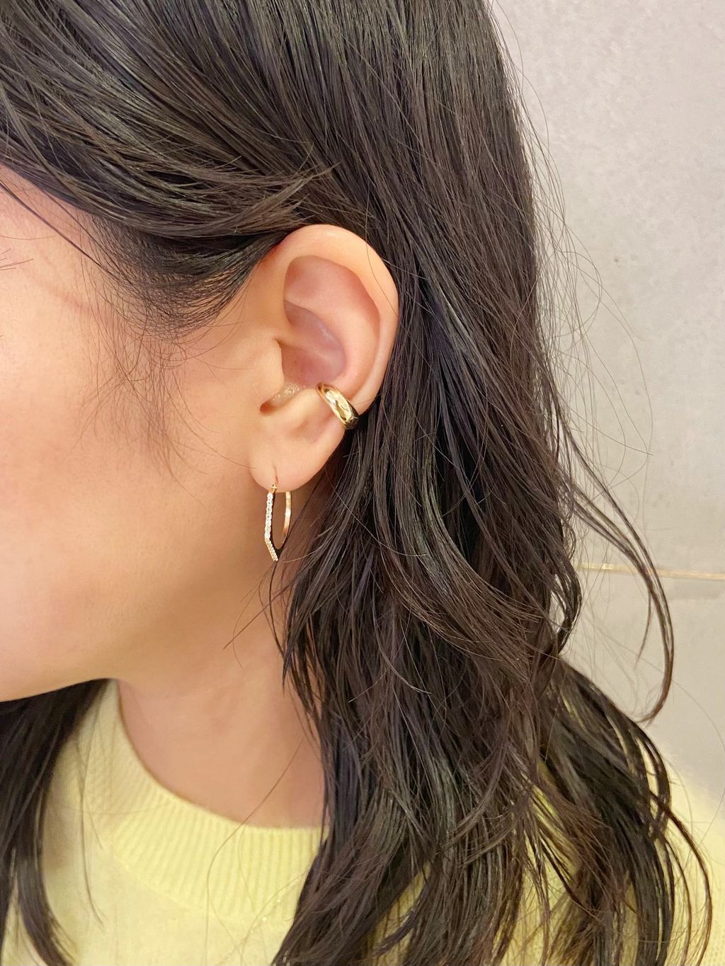 スライスオニキスダイヤネックレス K10のコーディネートスナップ