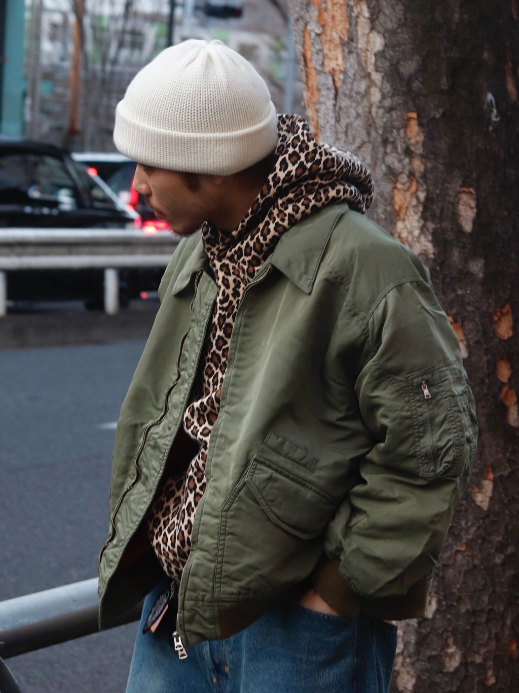 ANCELLM × WISM 別注 FADED BOMBER JACKET EX ANCELLM × WISM 別注 FADED BOMBER JACKET EXのコーディネートスナップ