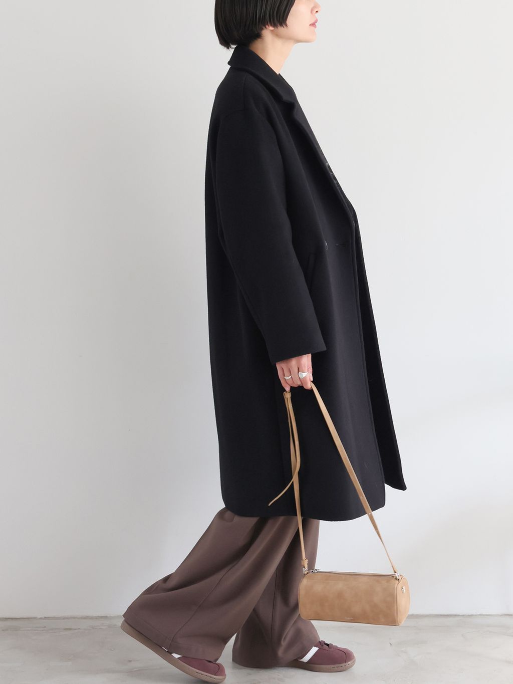 追加》スーパーファインビーバーチェスターコートのコーディネート